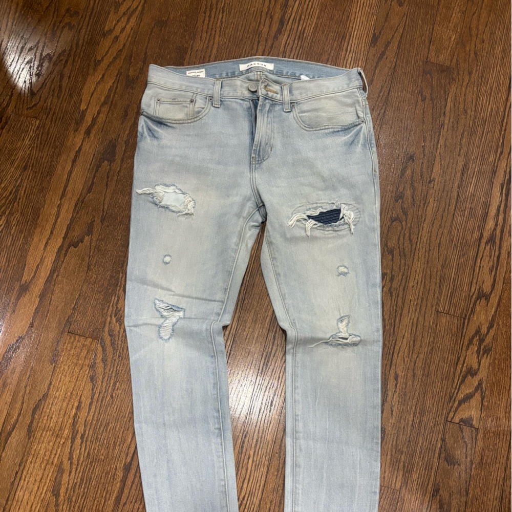 PacSun Light Blue Distressed Men Jeans